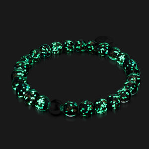 Obsidian | .925 Sterling Silver | Firefly Glass Bracelet