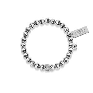 Mesmerizing | Silver | Crystal Pave Expression Bracelet | Engravable